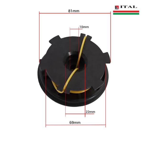 GLAVA TRIMER ULOZAK MTD 700 725 ET700 1000 F87mm KONEC 2mm ITAL 3