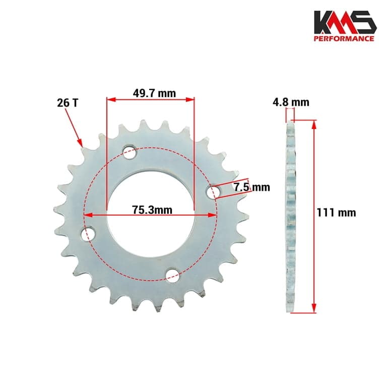 ZVEZDA ZADNA 26 TOMOS E90 KMS PERFORMANCE 2