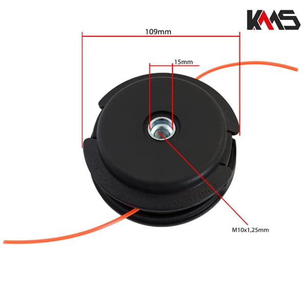 GLAVA TRIMER M10X1,25mm LHF F109mm KMS* 3