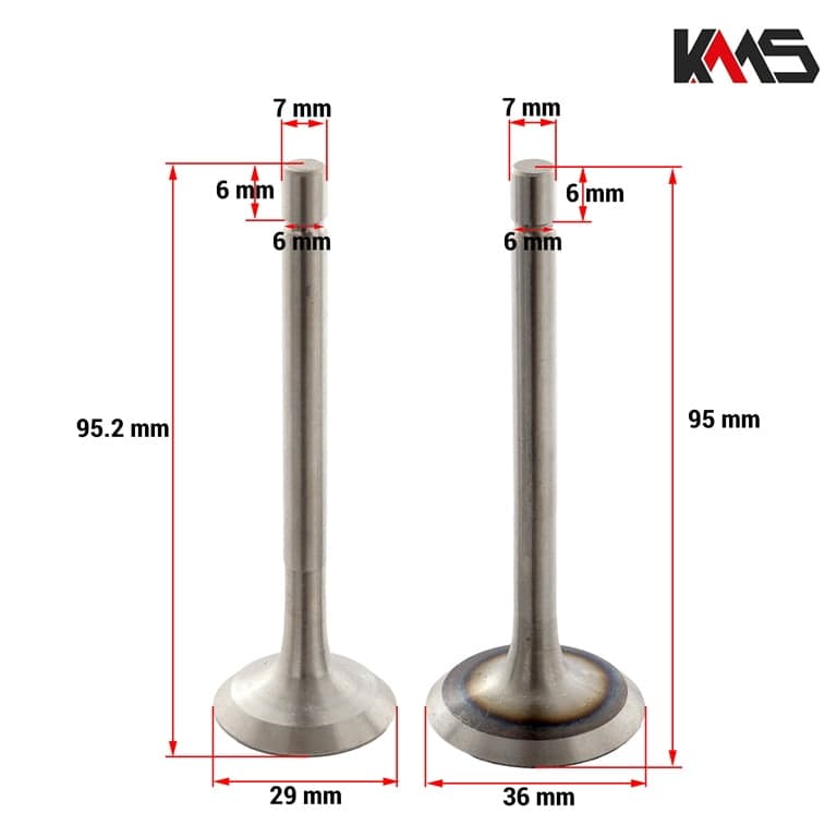 VENTILI KIPOR 178F SET KMS* 2