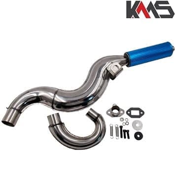 AUSPUH MINI MOTO SPORTSKI PONIKLOVAN PLAV TOP KMS+