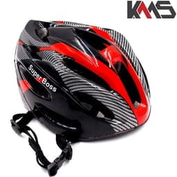 KACIGA VELOSIPED CRNO CRVENA KARBON KMS+