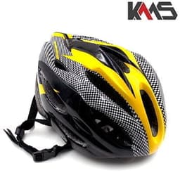 KACIGA VELOSIPED CRNO ZOLTA KARBON KMS+