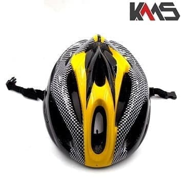 KACIGA VELOSIPED CRNO ZOLTA KARBON KMS+ 2