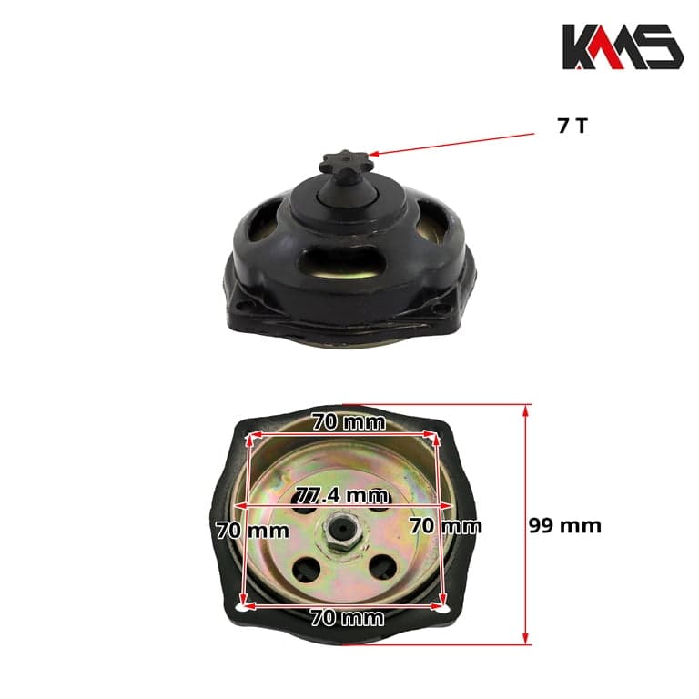 KOS LAMELA SO PREDNA ZVEZDA 7 T T8F MINI MOTO KMS 3