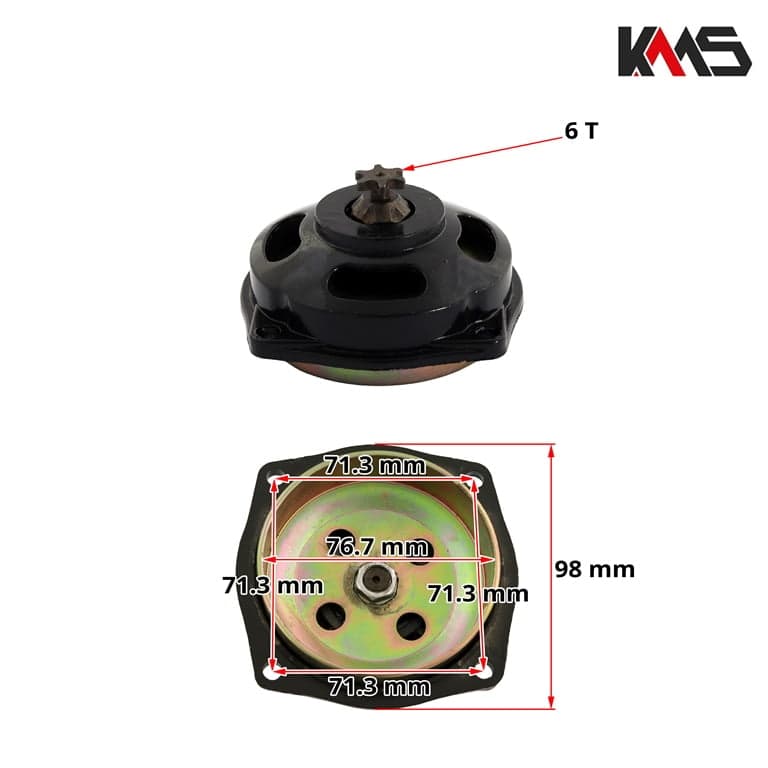 KOS LAMELA SO PREDNA ZVEZDA 6 T T8F MINI MOTO KMS 3
