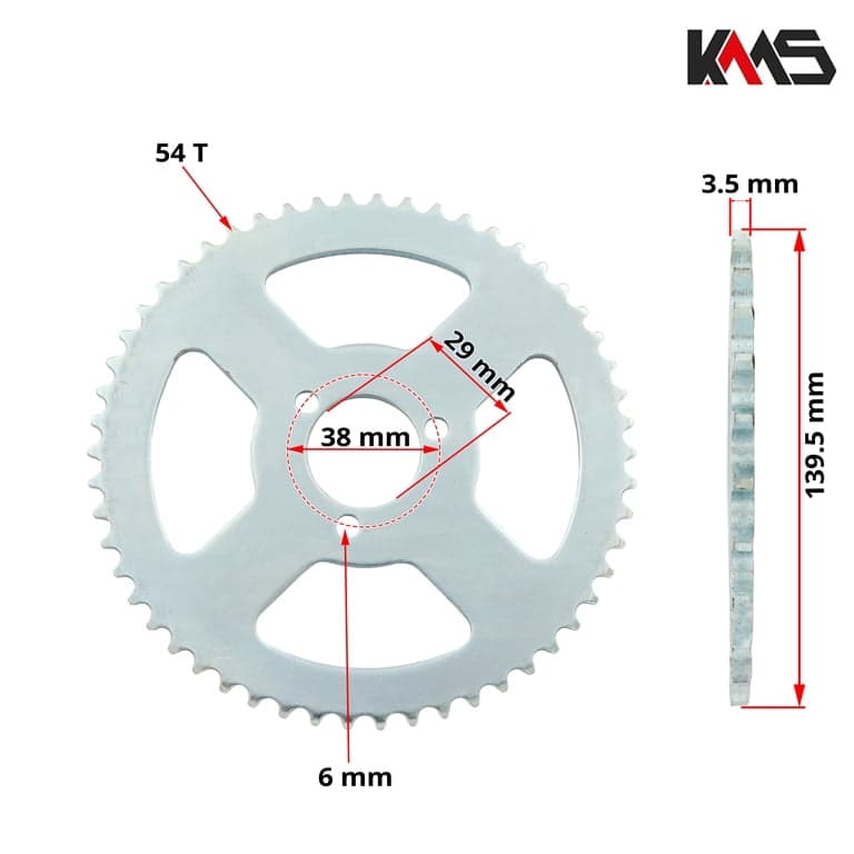 ZVEZDA ZADNA 54 ZABI T8F MINI MOTO KMS 2