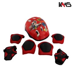 KACIGA VELOSIPED DETSKA SET SO STITNICI CRVENI KMS+