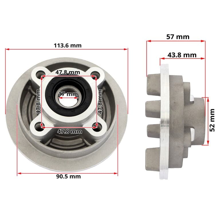 DRZAC ZVEZDA ZADNA PAPAKI 50 80 110 125 KMS 3