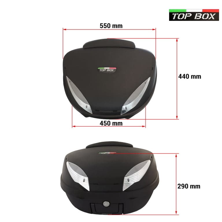 KUFER E66-52L PROZIRNO STAKLO СО NASLON KARBON TOP 2