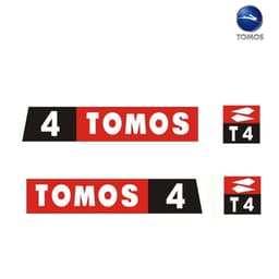 NALEPNICA TOMOS T4 STAR TIP CRNA KMS PERFORMANCE