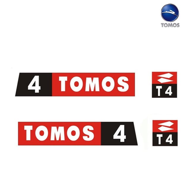 NALEPNICA TOMOS T4 STAR TIP CRNA KMS PERFORMANCE