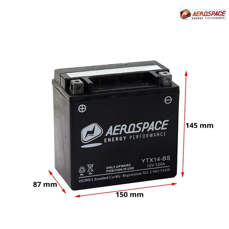 AKUMULATOR YTX14-BS MF AEROSPACE 2