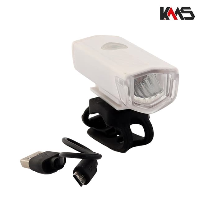 SVETLO MTB LED USB POLNAC ALUMINIUM BELO MINI 800mAh 300 LUMENS RAYPAL+