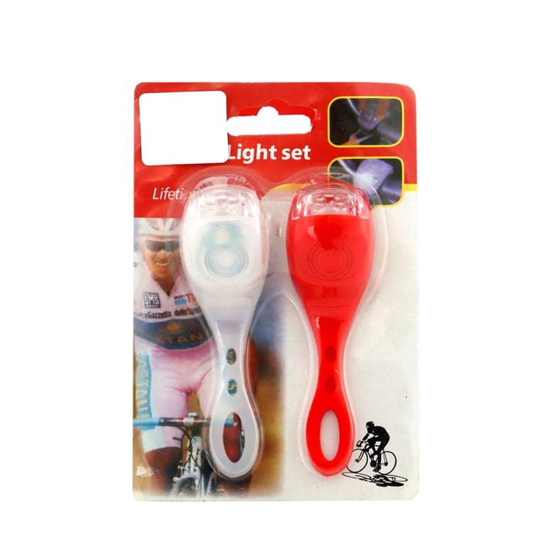 SVETLO MTB SO STOP LED BELO CRVENO BL008-9 YH-007 2 SET SOLZA SILIKONSKO+ 3
