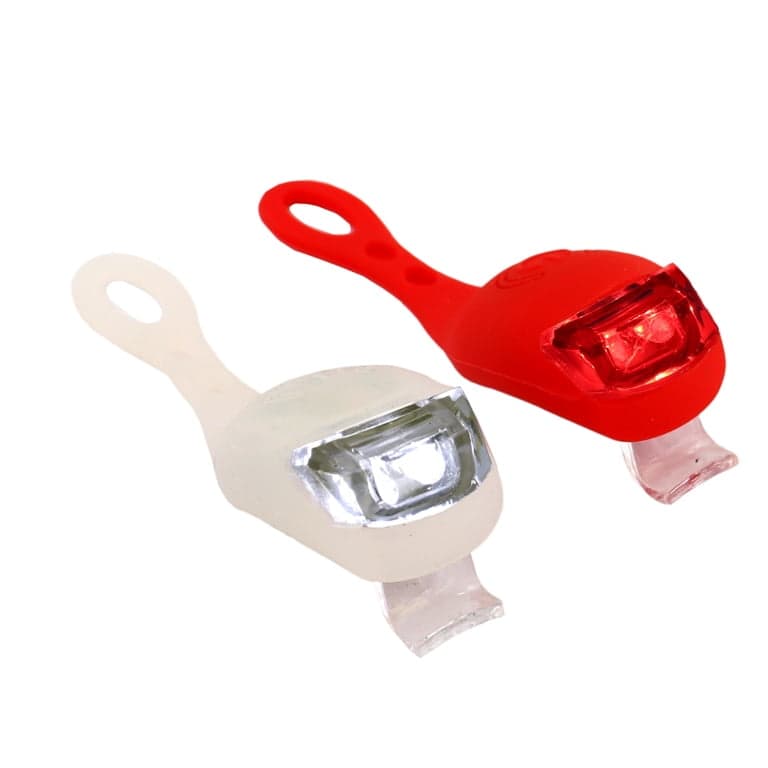 SVETLO MTB SO STOP LED BELO CRVENO BL008-9 YH-007 2 SET SOLZA SILIKONSKO+ 2