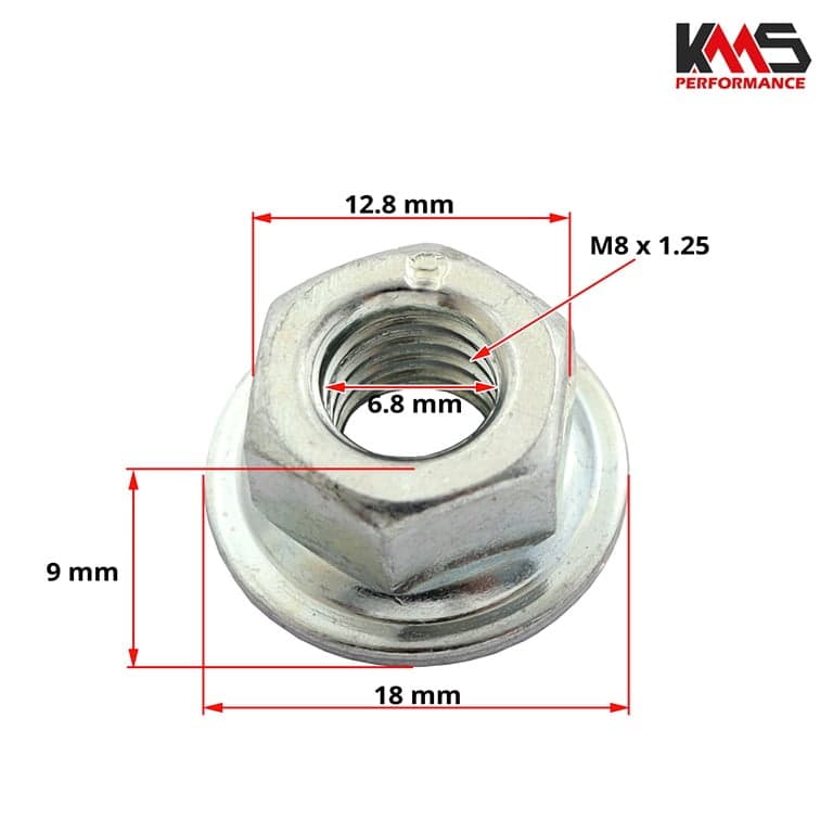 MUTER NOZ TRIMER ALPINA OLEO MAC M8X1.25mm KMS PERFORMANCE 3