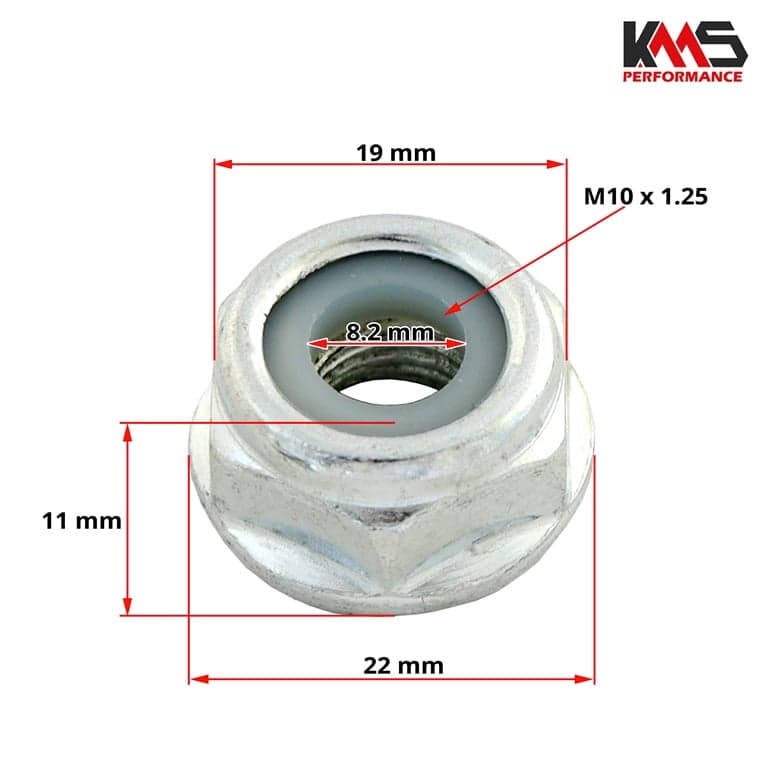 MUTER NOZ TRIMER VILLAGER BC M10X1.25mm KMS PERFORMANCE 3