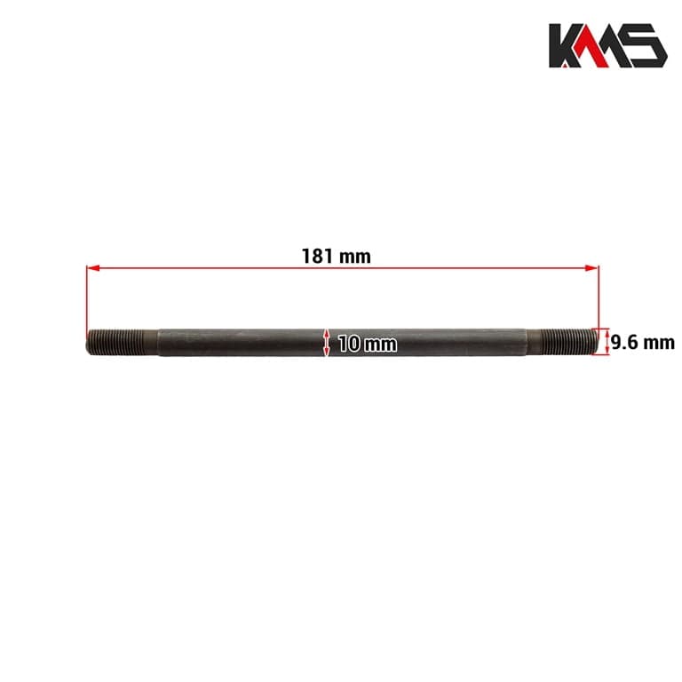 OSOVINA TRKALO PREDNO MINI MOTO 10X180mm KMS** 2