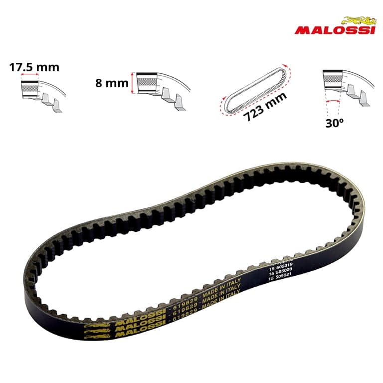 KAIS 729X17,5X8 723X17,5X8 X SPECIAL BELT 619829 MALOSSI*** 2