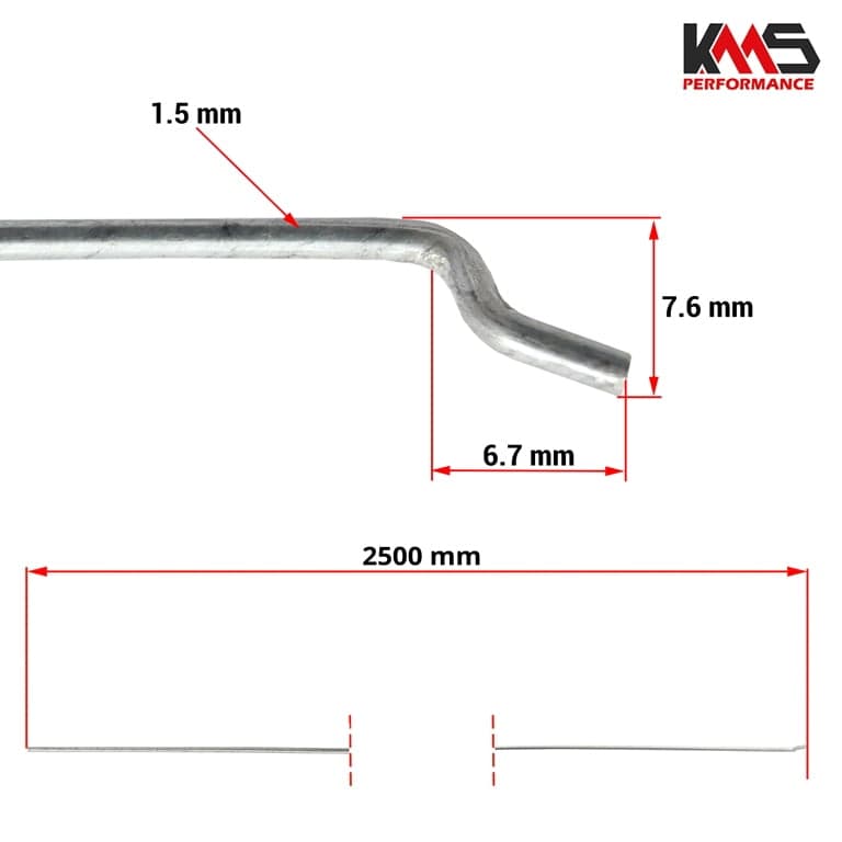 SAJLA GAS 2500x1,5 mm Z ZAVRSETOK ZICA KOSALKA KMS PERFORMANCE 2