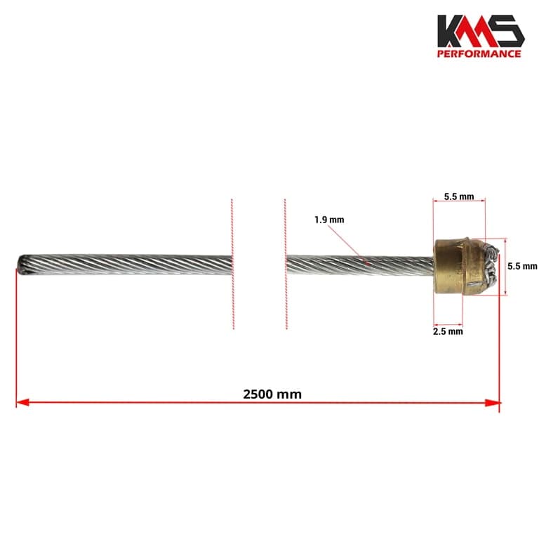 SAJLA GAS 2500x1,9 mm KOSALKA KMS PERFORMANCE 2