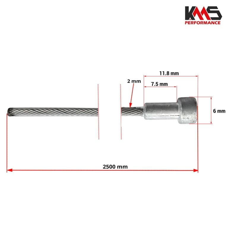 SAJLA GAS 2500x2 mm 6X6X3,5 KOSALKA KMS PERFORMANCE 2