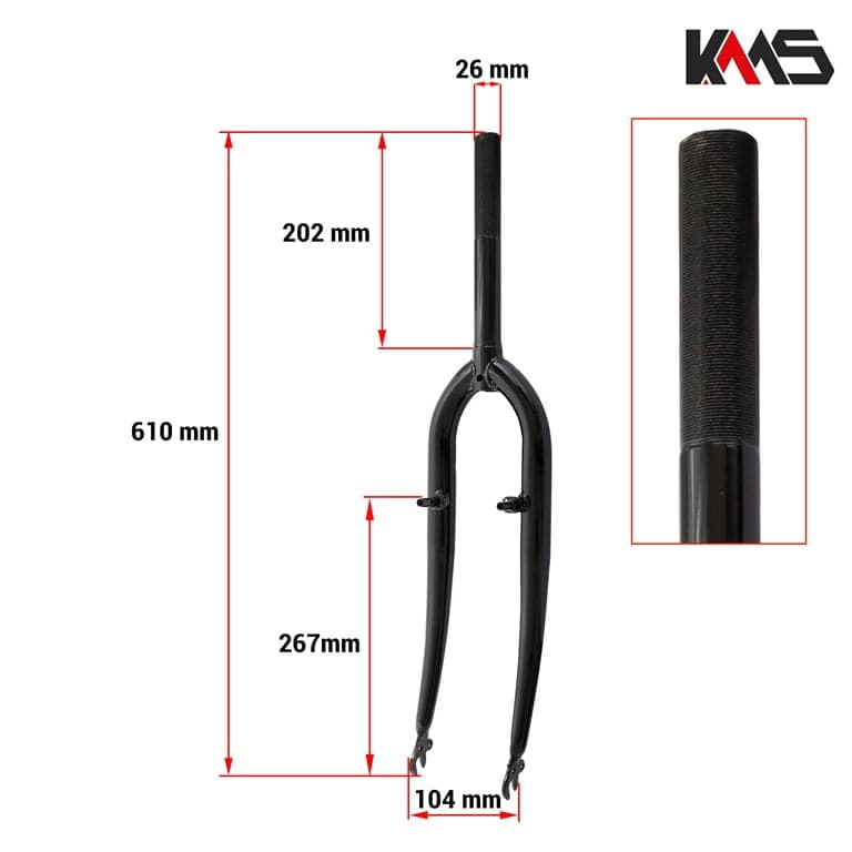 VILUSKA MTB 26 CRNA VIBRAIK NAVOJ KMS+ 2