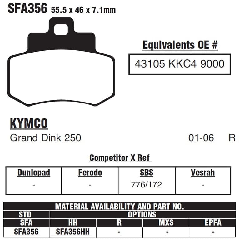 PLOCKI FA 356 172 HF CARBON CERAMIC SBS 3