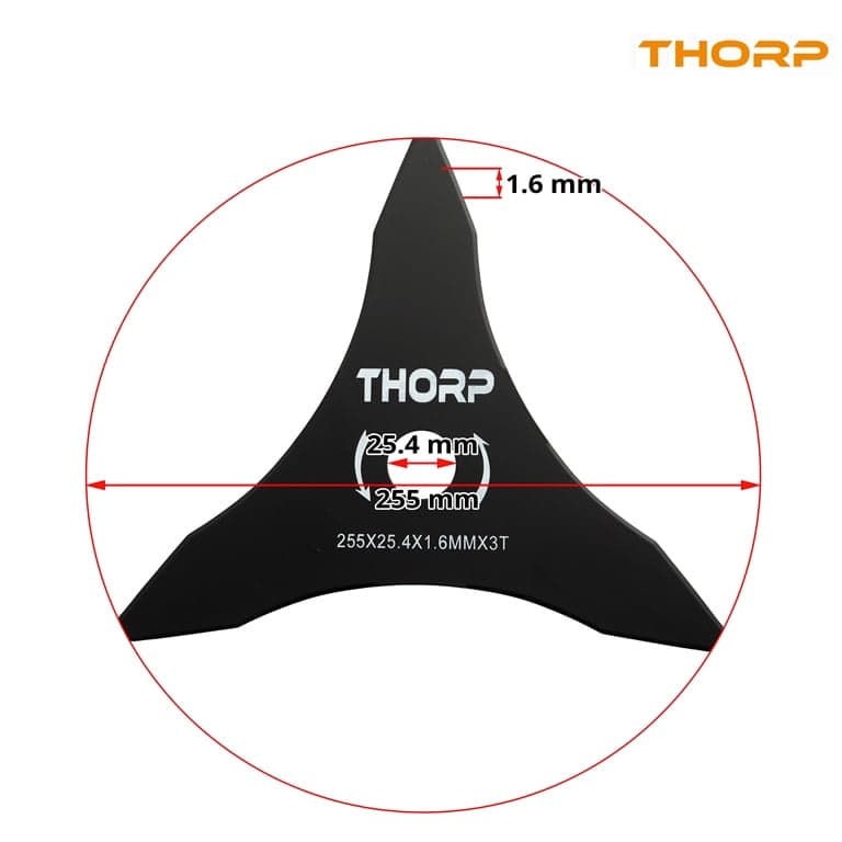 NOZ TRIMER 255X25.4X1.6mm TROKRAK KMS 2