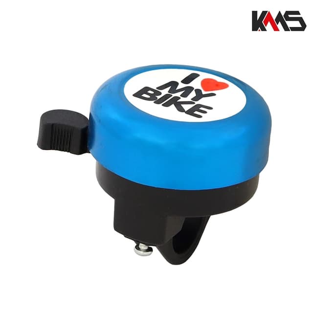 SIRENA ZVONCE METAL PLASTIKA OB CRNO PLAVO LOVE BIKE KMS+