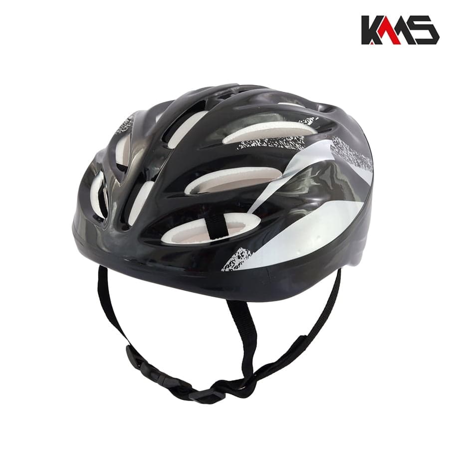 KACIGA VELOSIPED CRNO SIVO KMS+