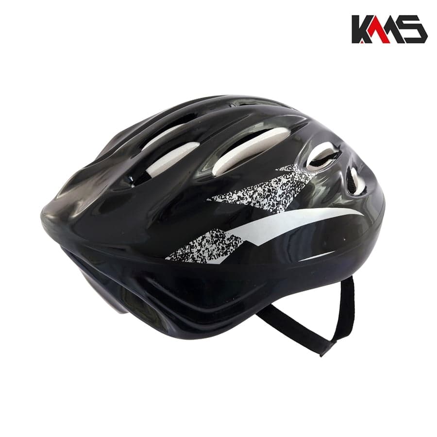 KACIGA VELOSIPED CRNO SIVO KMS+ 2