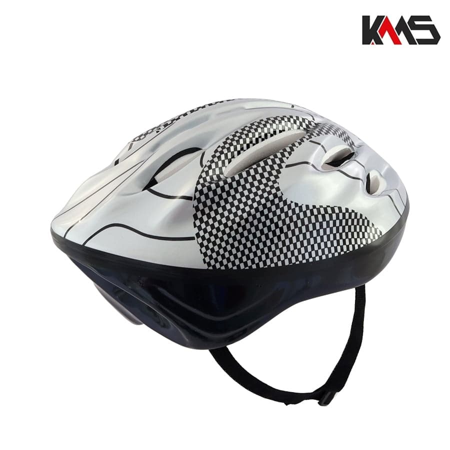 KACIGA VELOSIPED SIVO CRNA KMS+ 2