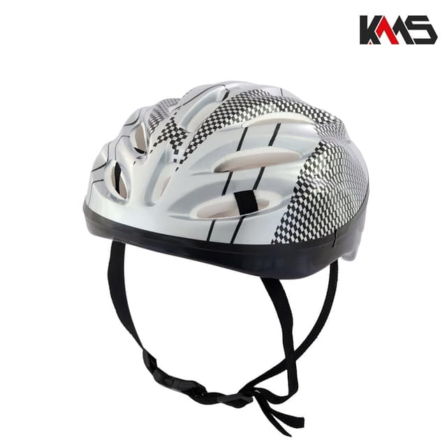 KACIGA VELOSIPED SIVO CRNA KMS+