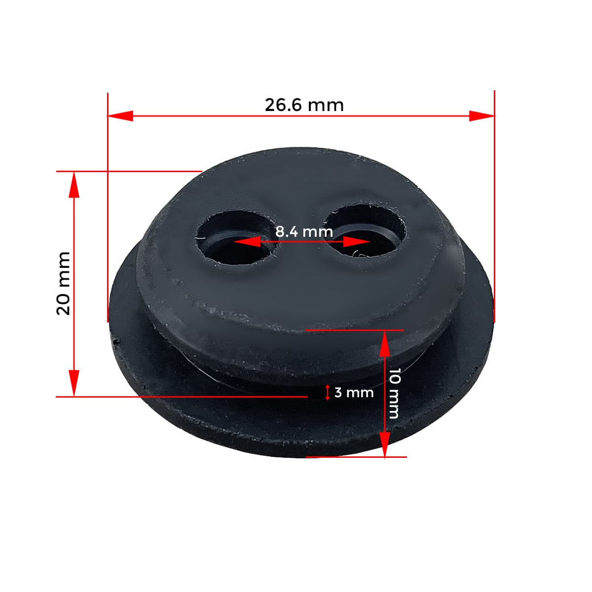 GUMICA CREVO GORIVO 2 DUPKI 20mm VILLAGER TRIMER NO.44 CN* 3