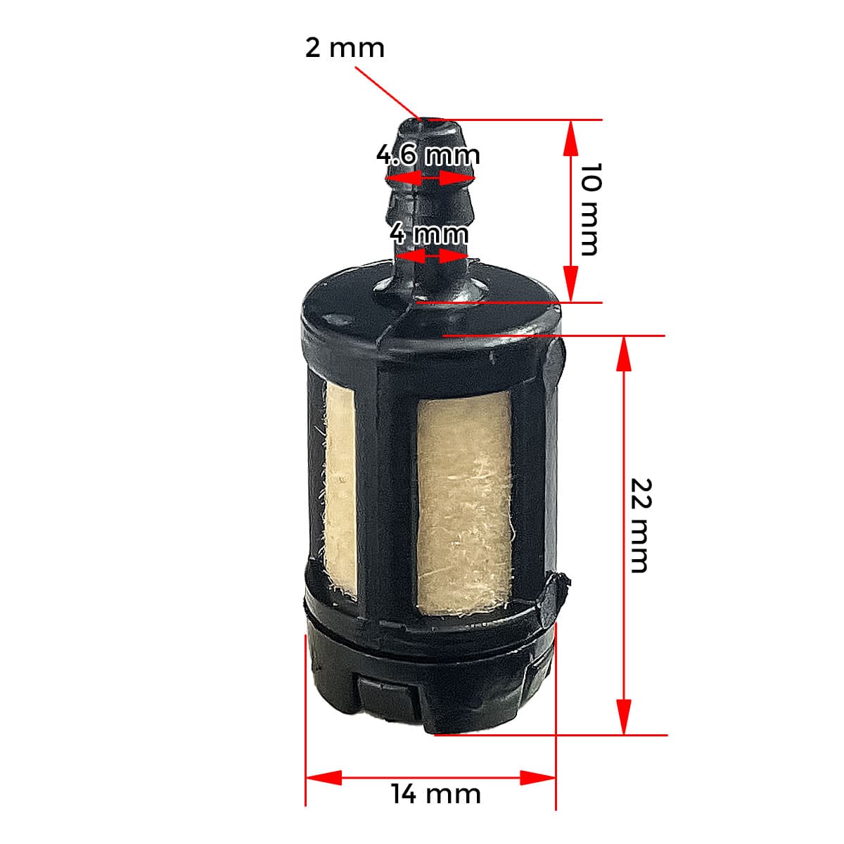 FILTER BENZIN VILLAGER BC 750 900 1250 1900 260 330 430 520 TRIMER NO.45 CN* 2