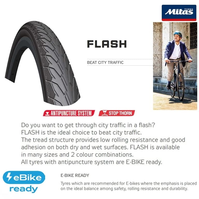 NAD. GUMA 26X1.75 47-559 APS+ST+RS STOP THORN SMART (1mm) FLASH V66 RUBENA** 2