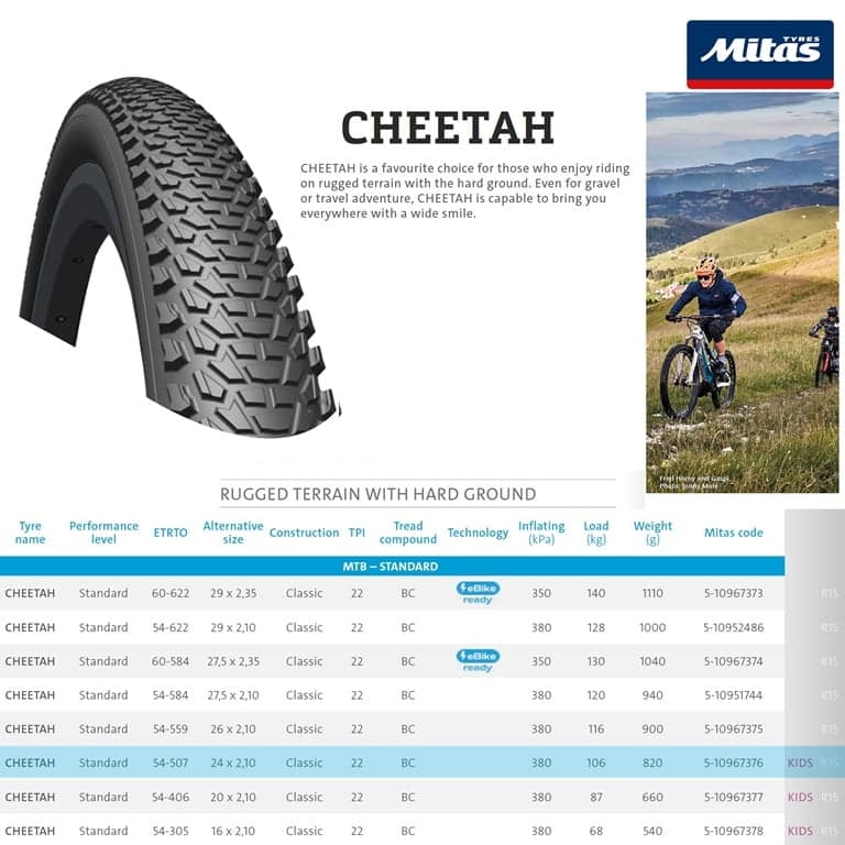 NAD. GUMA 24X2.10 54-507 RUBENA CHEETAH R15* 2