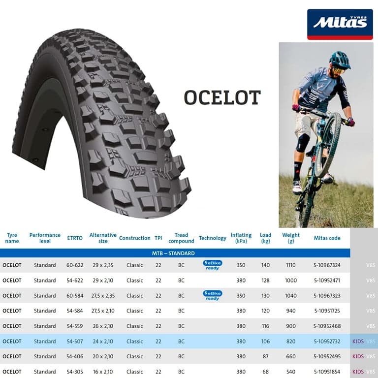 NAD. GUMA 24X2.10 54-507 RUBENA OCELOT V85* 3