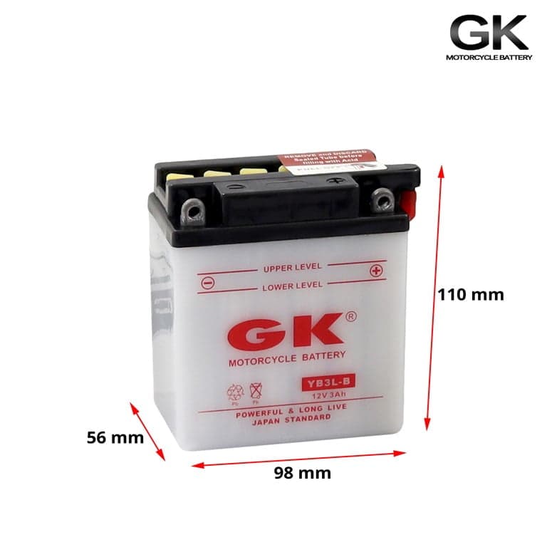 AKUMULATOR YB3L-B GK SO TUBA KISELINA 2