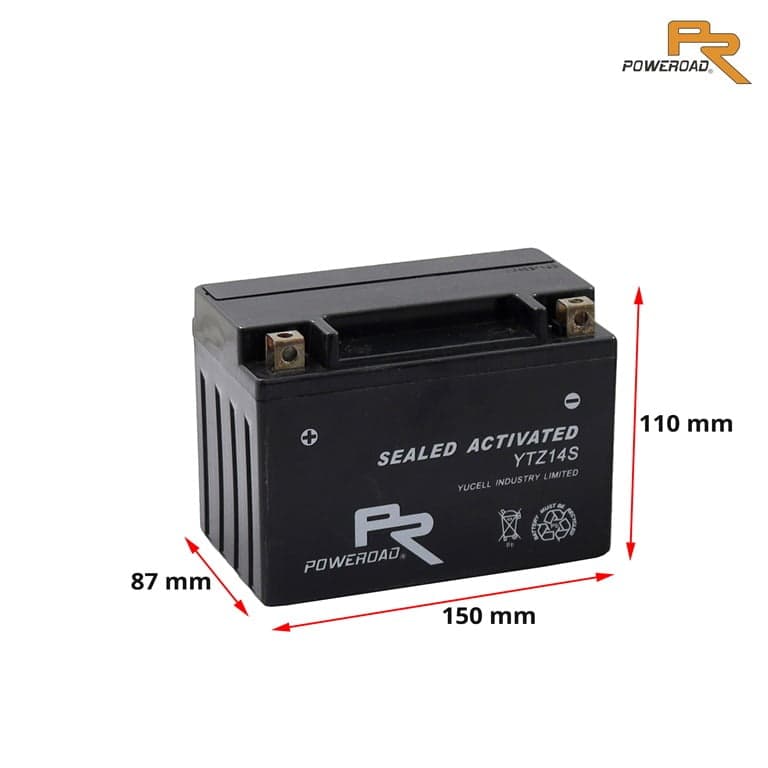 AKUMULATOR YTZ14S POWEROAD ZAPECATEN 2