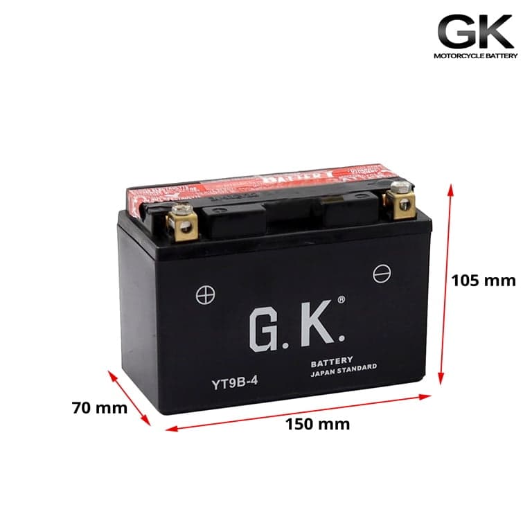 AKUMULATOR YT9B-4 MF GK 2