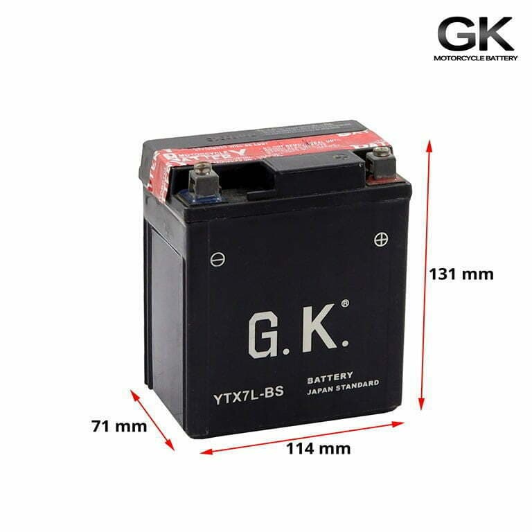 AKUMULATOR YTX7L-BS VISOK MF INTACK* 2