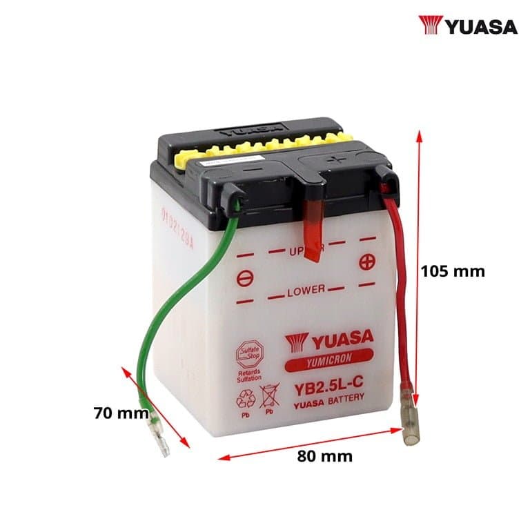AKUMULATOR YB2.5L-C YUASA OBICEN 2