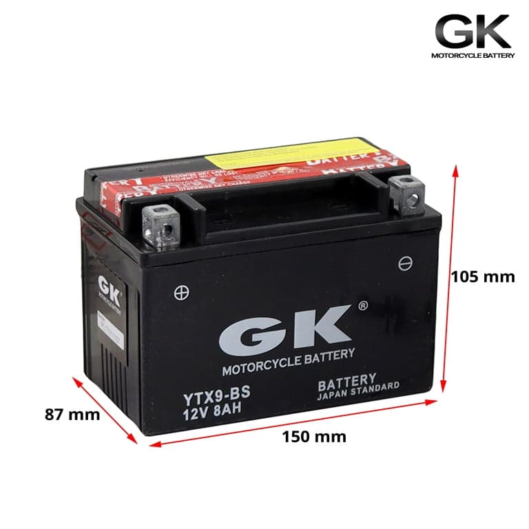 AKUMULATOR YTX9-BS MF INTACK* 2