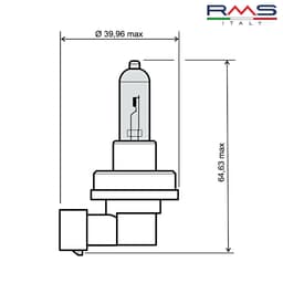 SIJALICA 12V35 H8 HALOG PLAVA 246510072 RMS ITALY