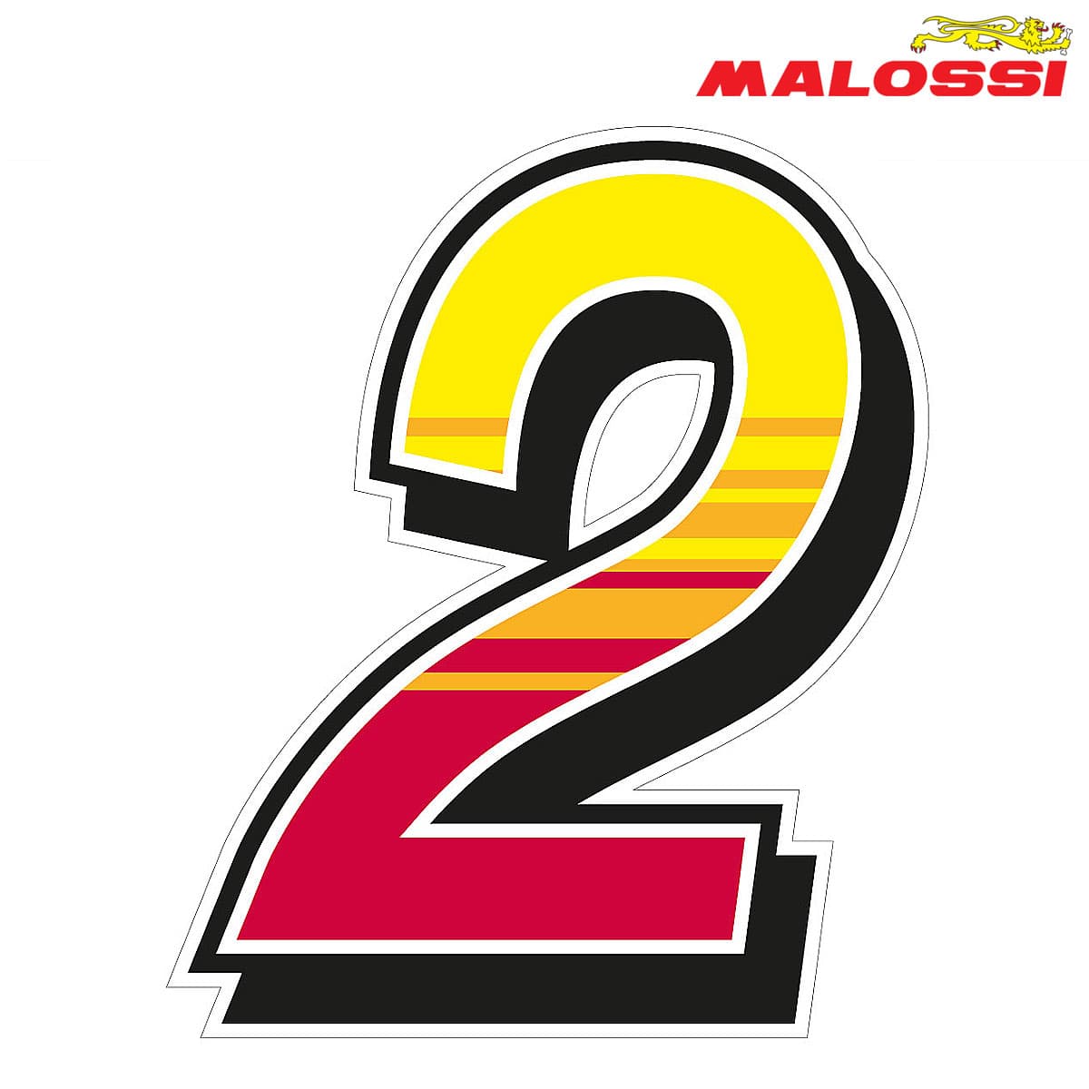 NALEPNICA ''2'' 15,7X19cm MALOSSI***