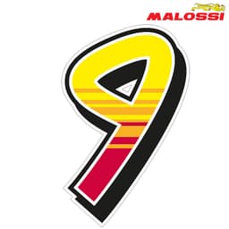 NALEPNICA ''9'' 12,2X19,2cm MALOSSI***