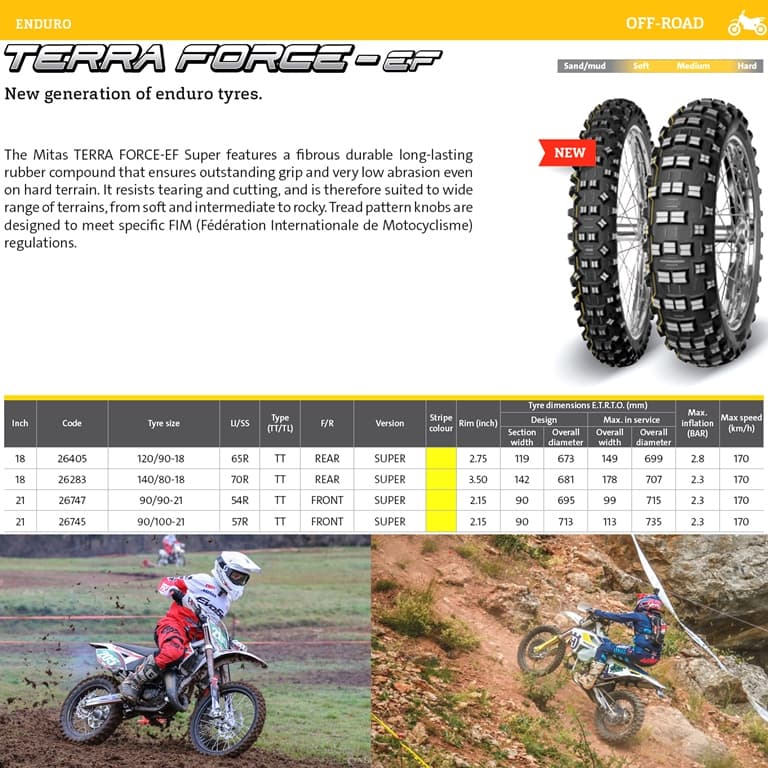 NAD. GUMA 140/80-18 70R TT TERRA FORCE-EF SUPER ZADNA MITAS* 2